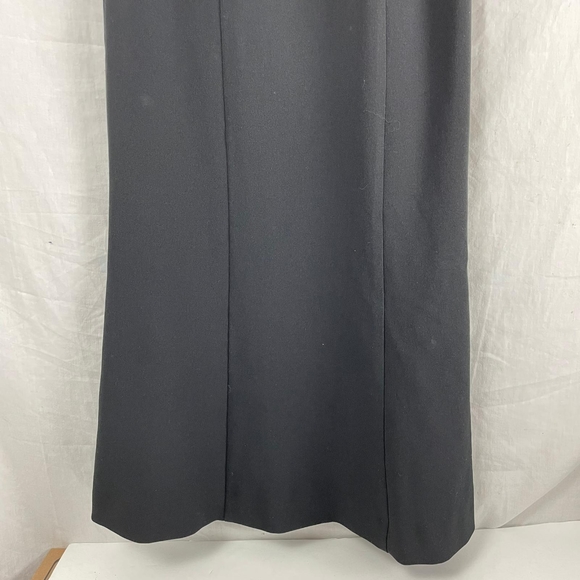 Karl Lagerfeld Long Black Ruffle Gown - Picture 7 of 9